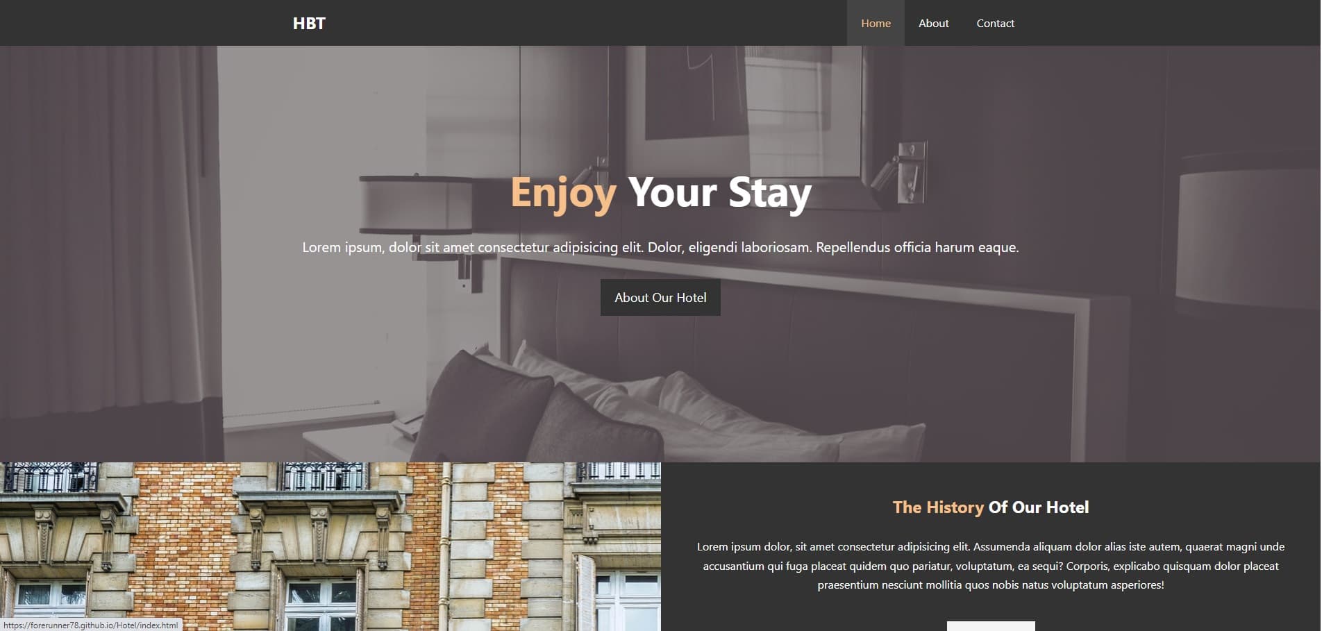 Hotel Website